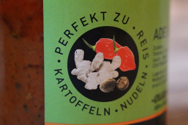 Ade ist übrigens die Abkürzung von Adewale, dem Macher dieser leckeren Sauce