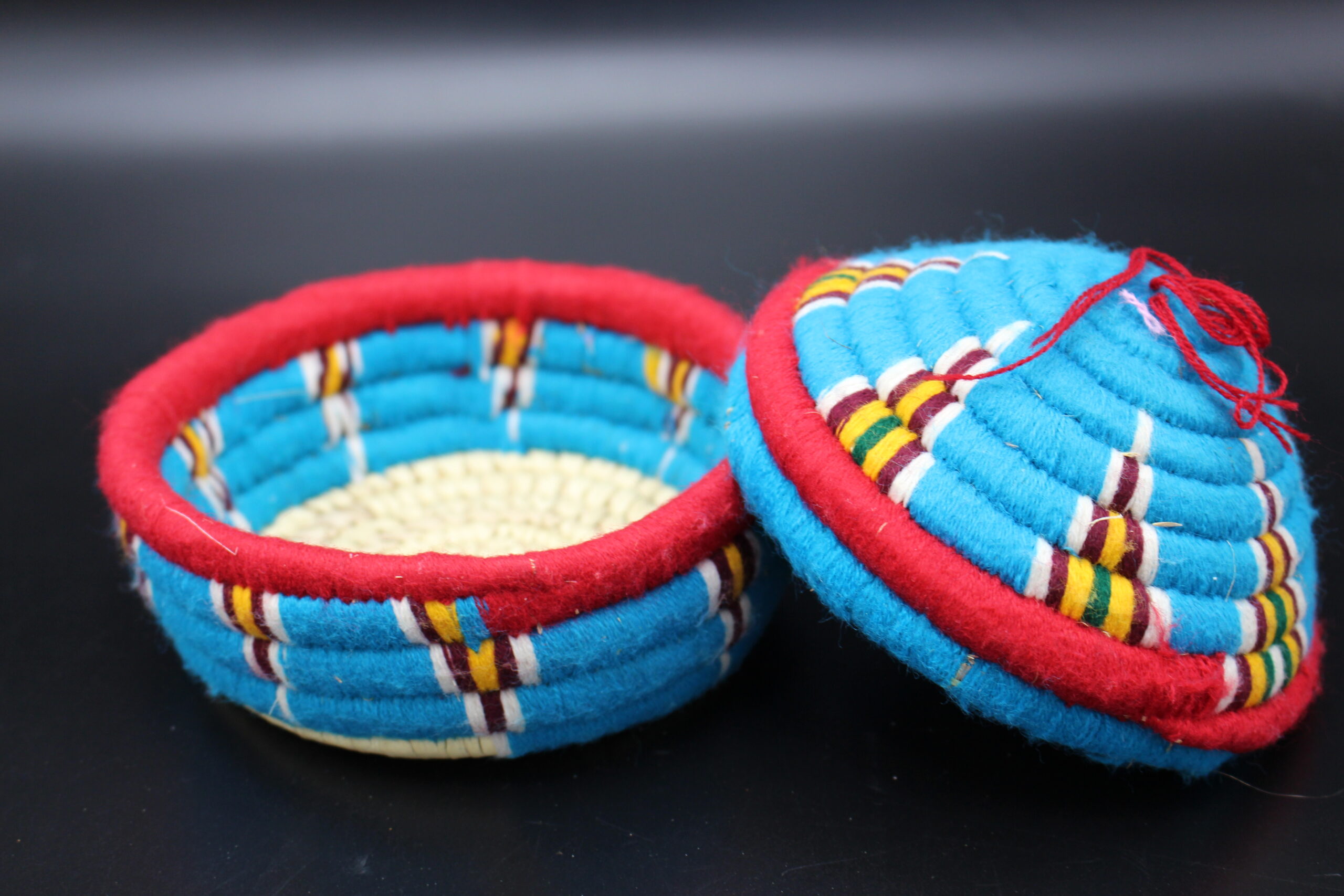 Dose mit Deckel groß - Blau – Bild 2