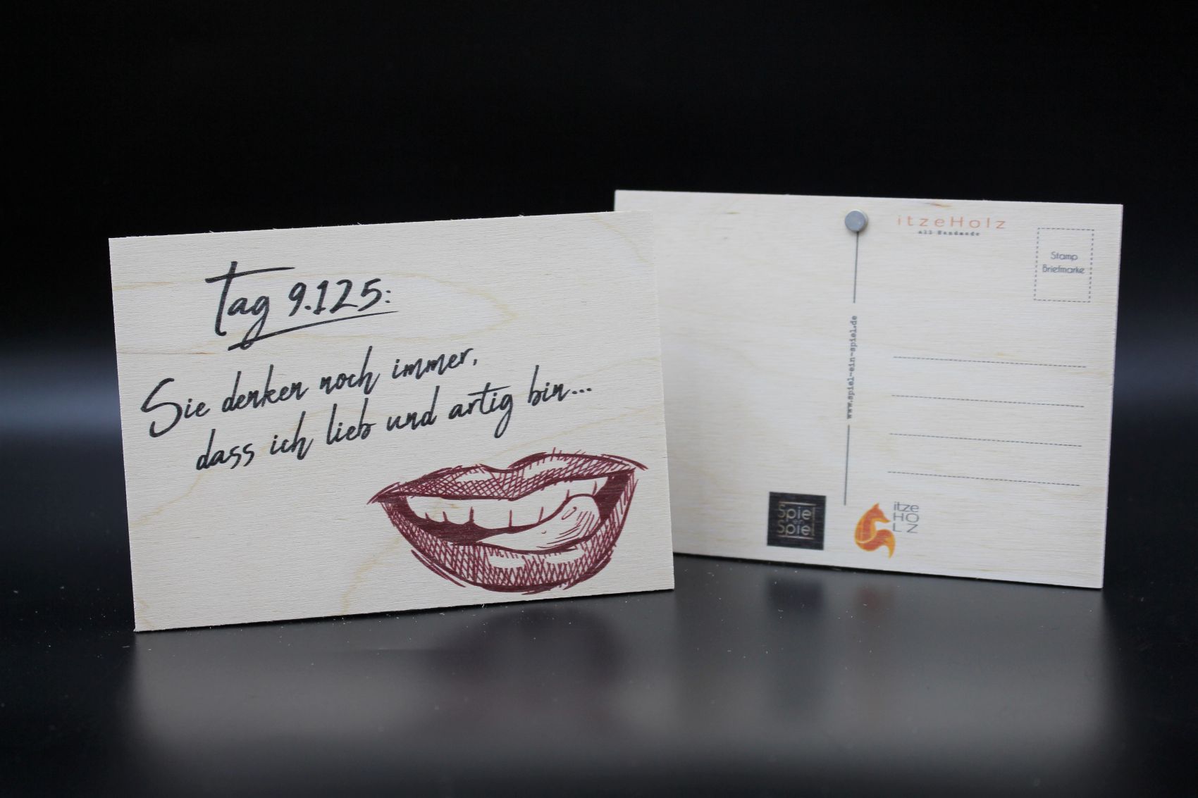 Holzkarte "Tag 9.125" – Bild 2