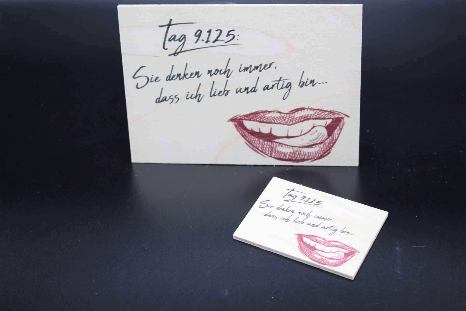 Holzkarte "Tag 9.125" – Bild 4