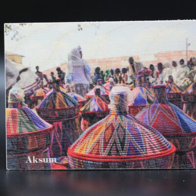 Holzkarte "Aksum" - Markttag
