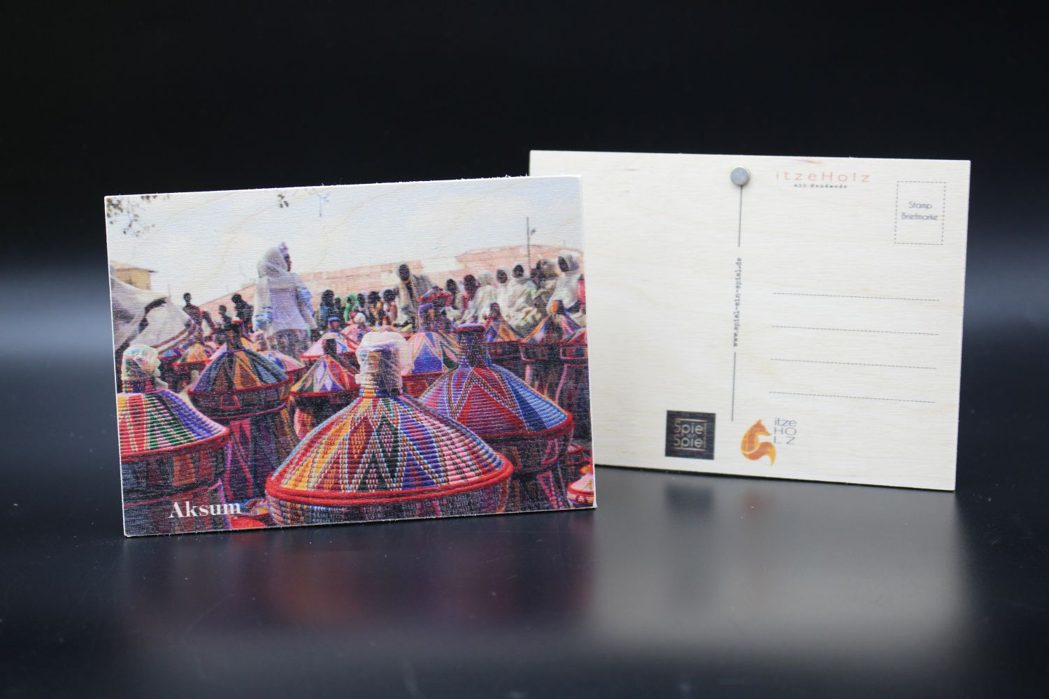 Holzkarte "Aksum" - Markttag – Bild 2