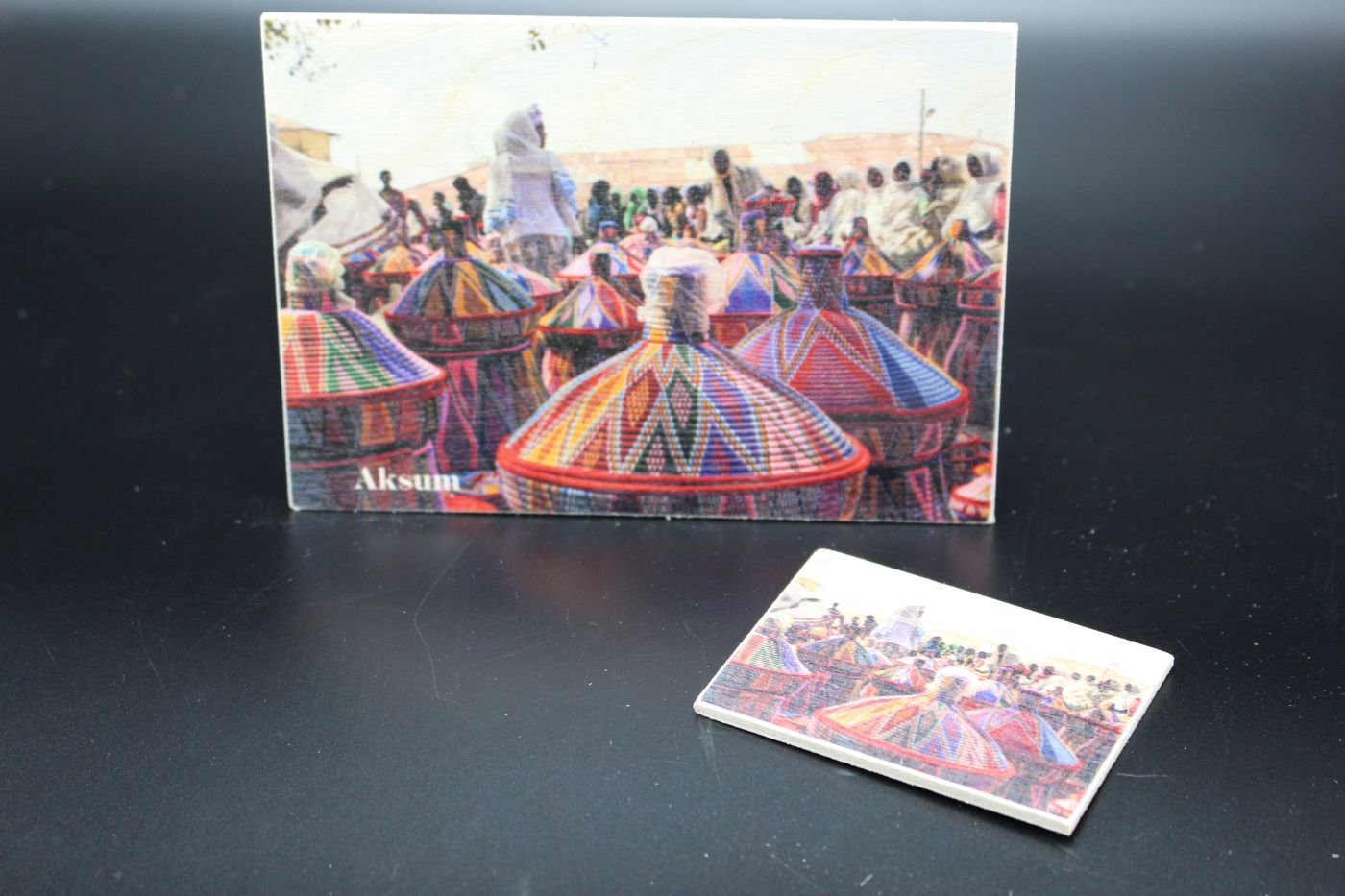 Holzkarte "Aksum" - Markttag – Bild 4