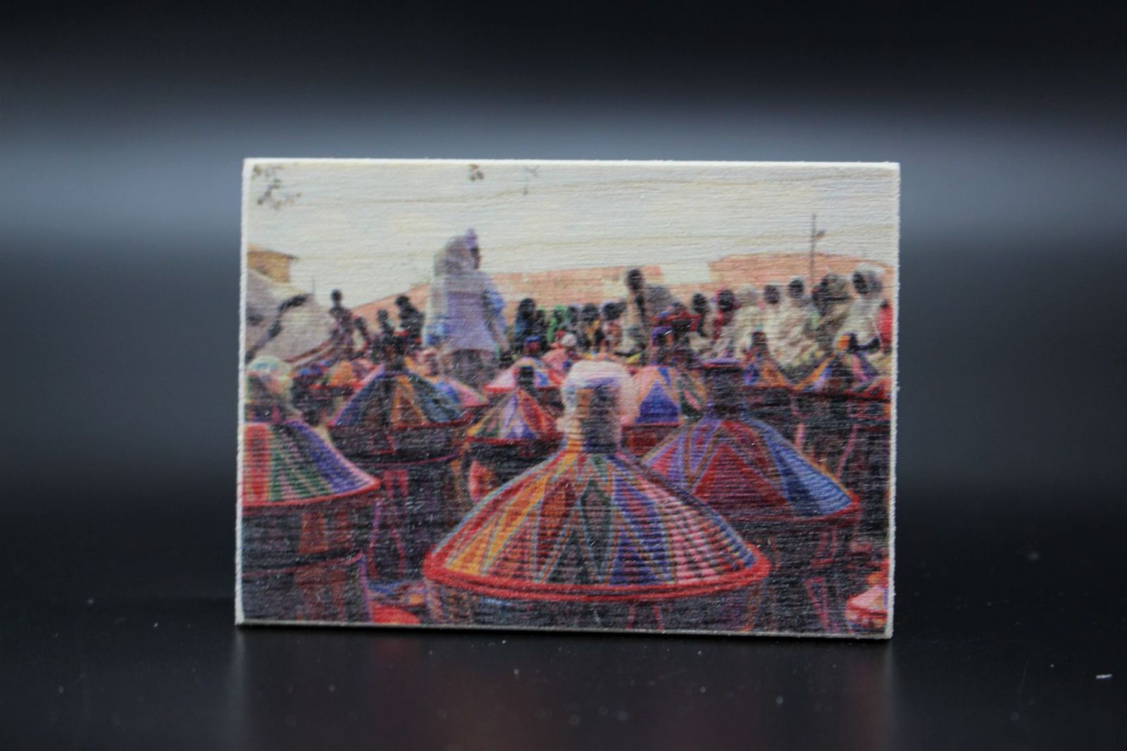 Holzmagnet "Aksum" - Markttag