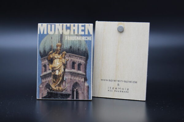 Holzmagnet "München“ – Frauenkirche – Bild 2