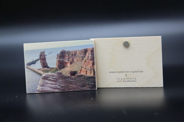 Holzmagnet "Helgoland" - Lange Anna – Bild 2